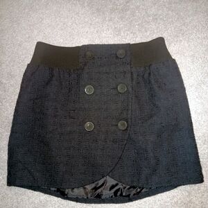 Black Mini Skirt Sz 12